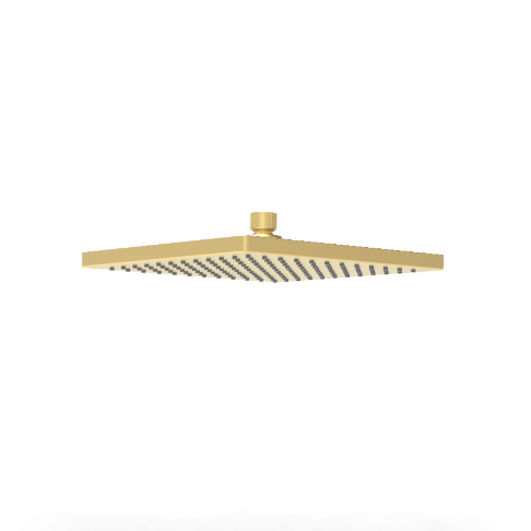 Rosa Square Overhead Shower 254mm - Brushed Gold