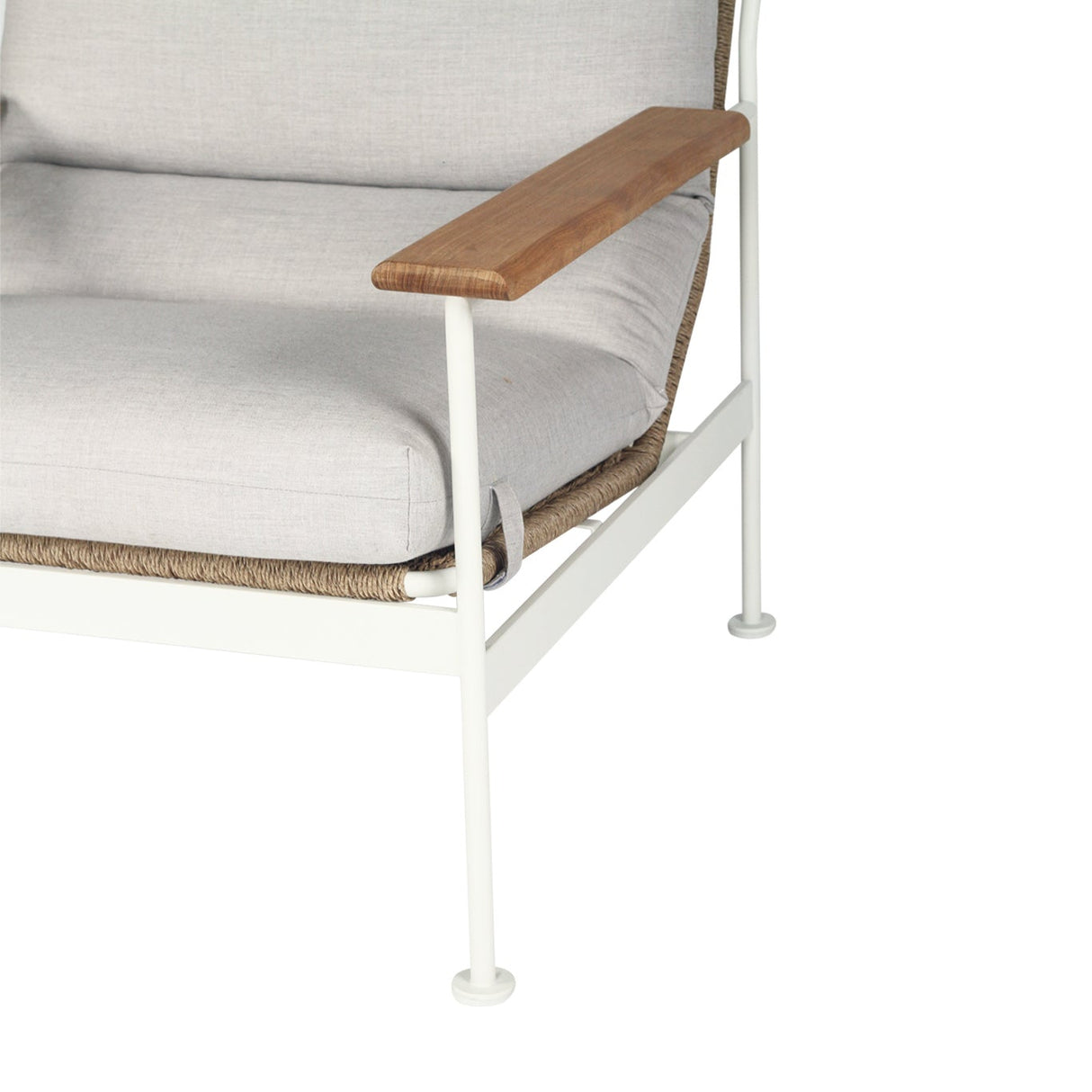 Brynn Outdoor 1 Seater Sofa – Pearl Whitley 0.84m