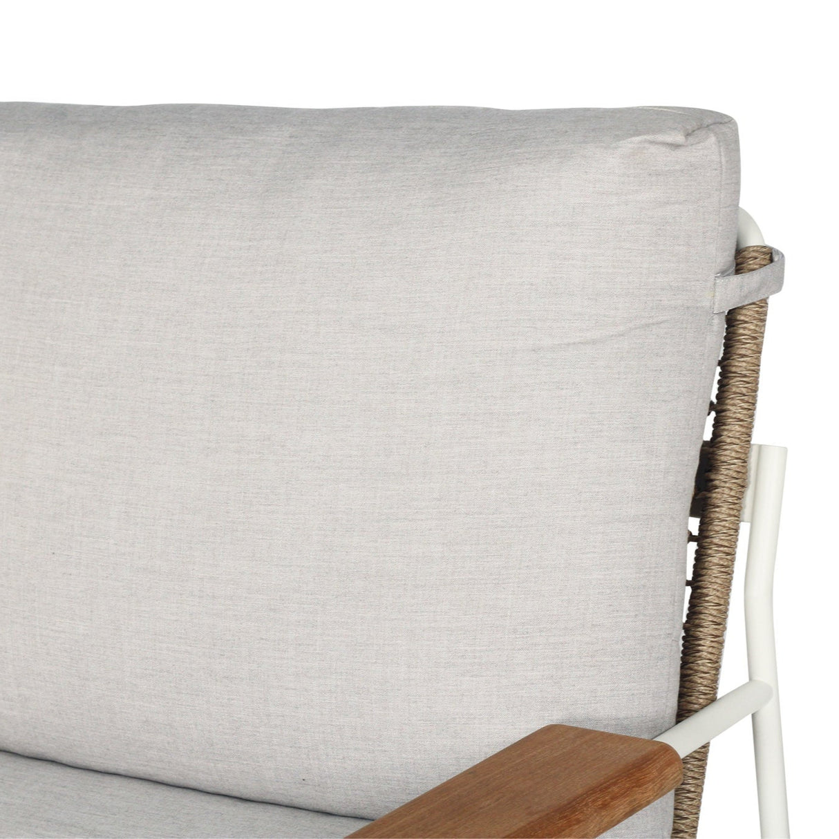 Brynn Outdoor 1 Seater Sofa – Pearl Whitley 0.84m