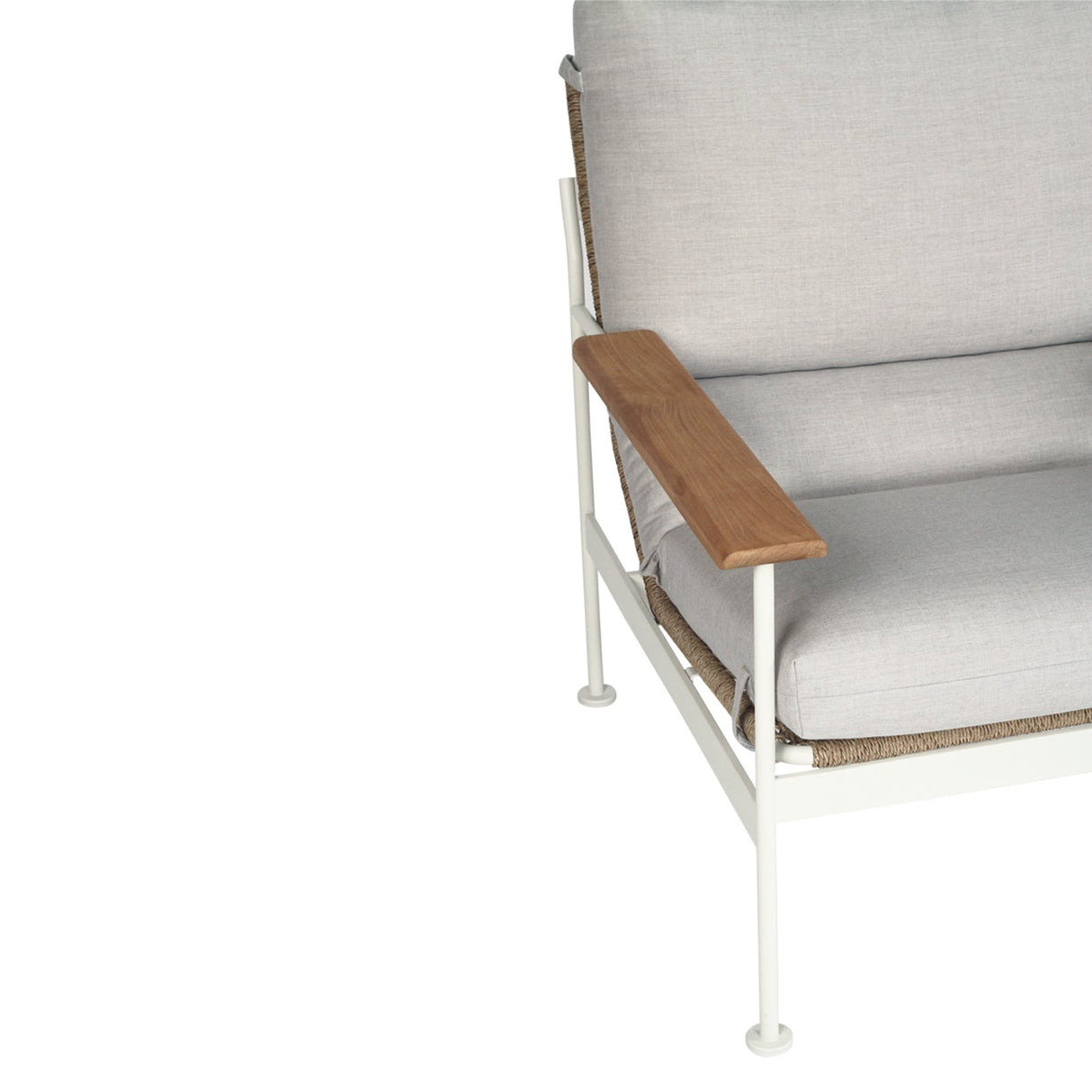 Brynn Outdoor 1 Seater Sofa – Pearl Whitley 0.84m - Clearance