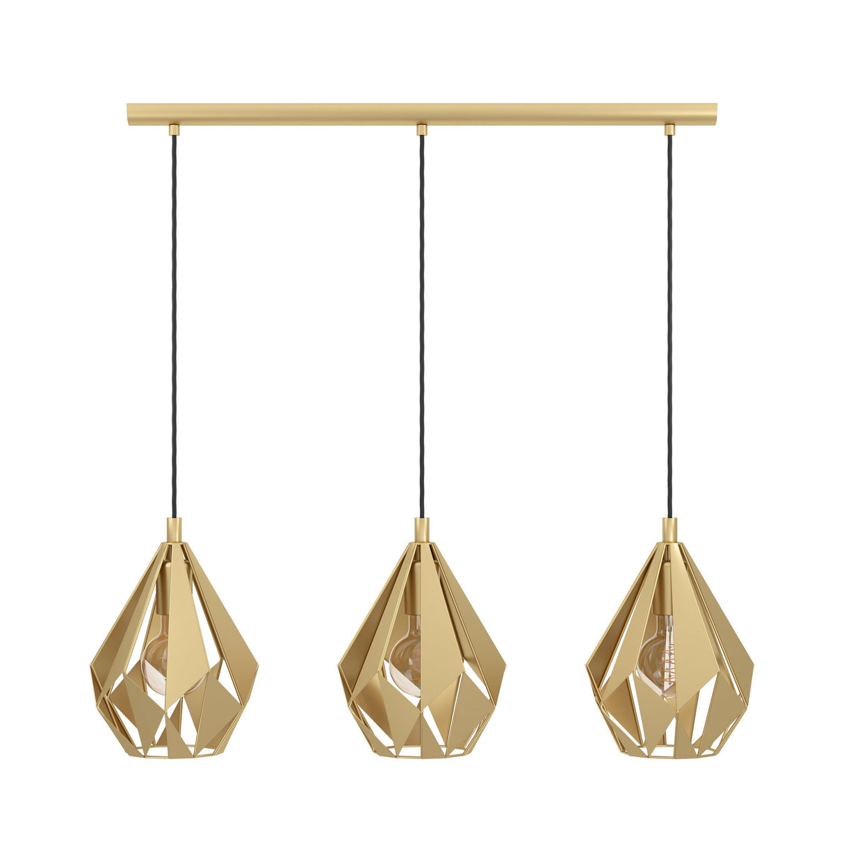 CARLTON Pendant Light (Gold)-3 Lights
