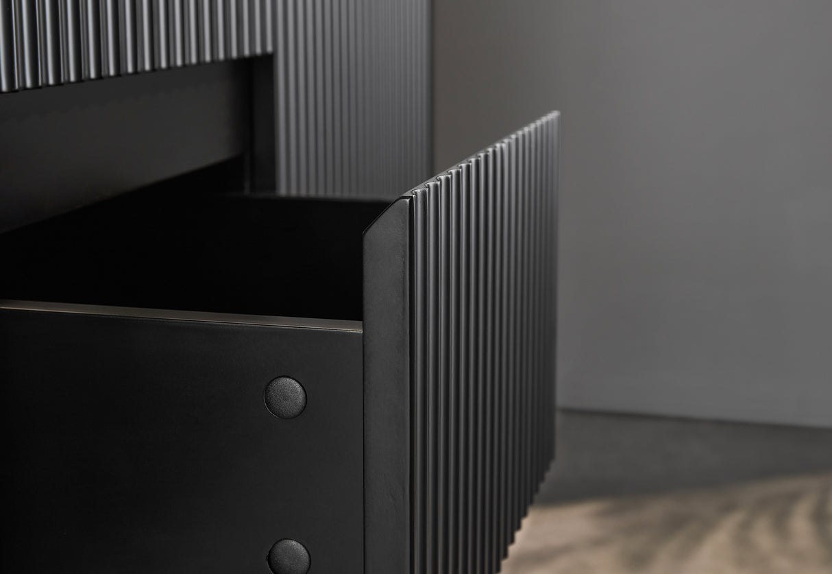Brindabella Wall Hung Vanity (Middle Drawer) 1200mm (Single/Double Bowl) (Matte Black)
