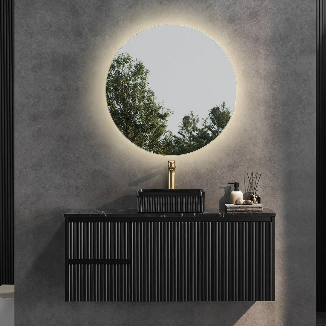 Brindabella Wall Hung PVC Cabinet 1200mm (Single Bowl) (Matte Black)