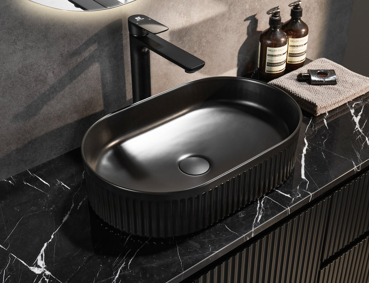 Brindabella Wall Hung PVC Cabinet 1200mm (Single Bowl) (Matte Black)