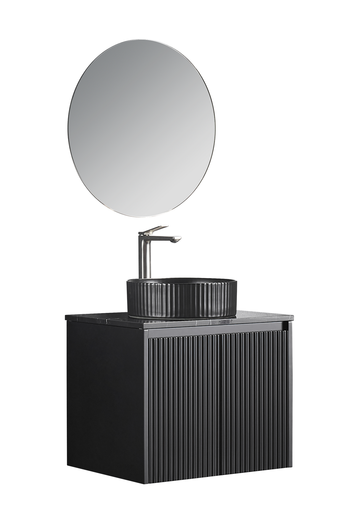 Brindabella Wall Hung PVC Cabinet 600mm (Matte Black)