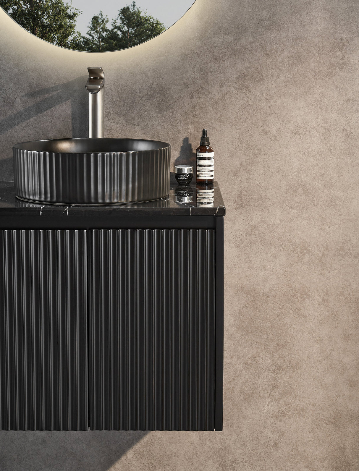 Brindabella Wall Hung PVC Cabinet 600mm (Matte Black)