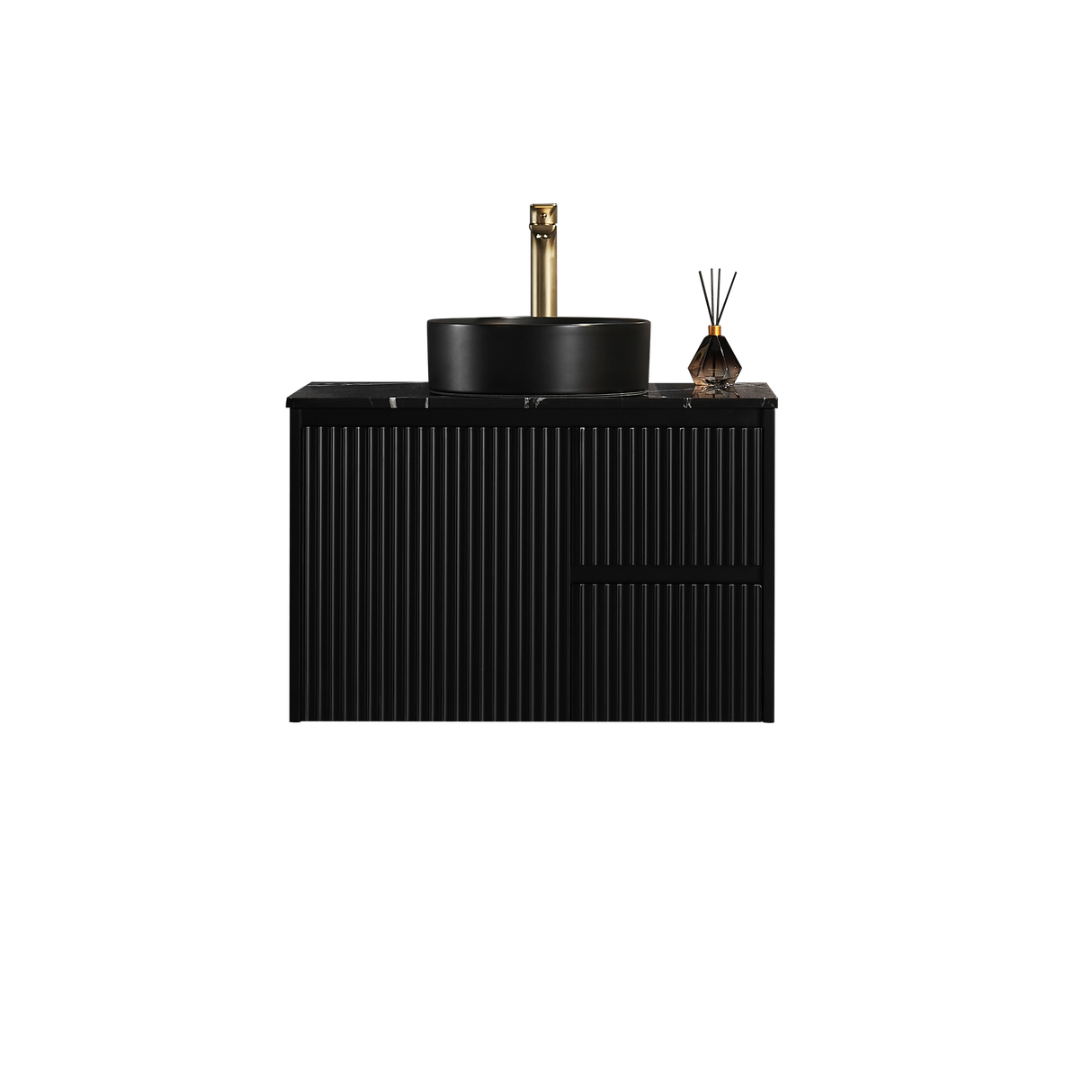 Brindabella Wall Hung PVC Cabinet 750mm (Matte Black)