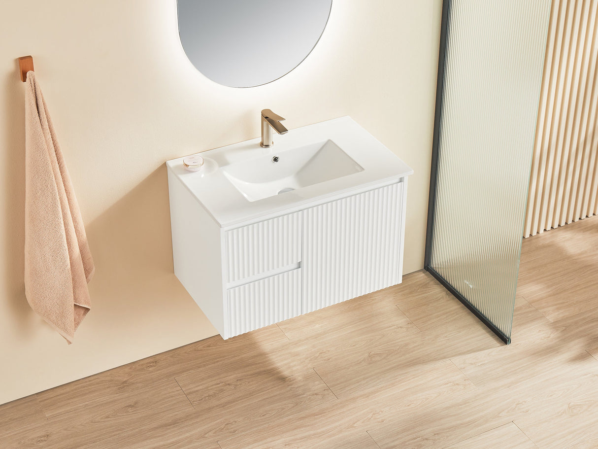 Brindabella Wall Hung PVC Cabinet 750mm (Matte White)
