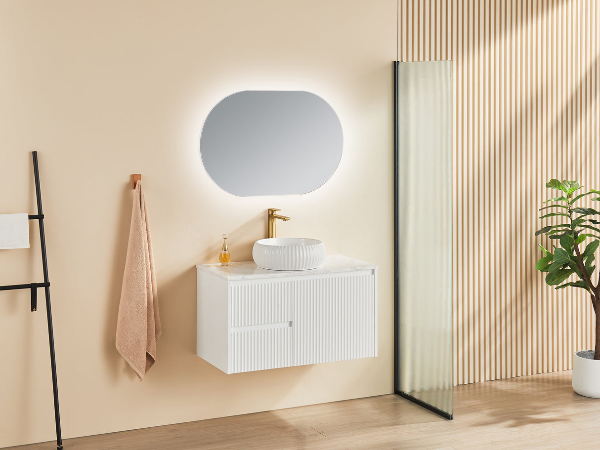 Brindabella Wall Hung PVC Cabinet 900mm (Matte White)