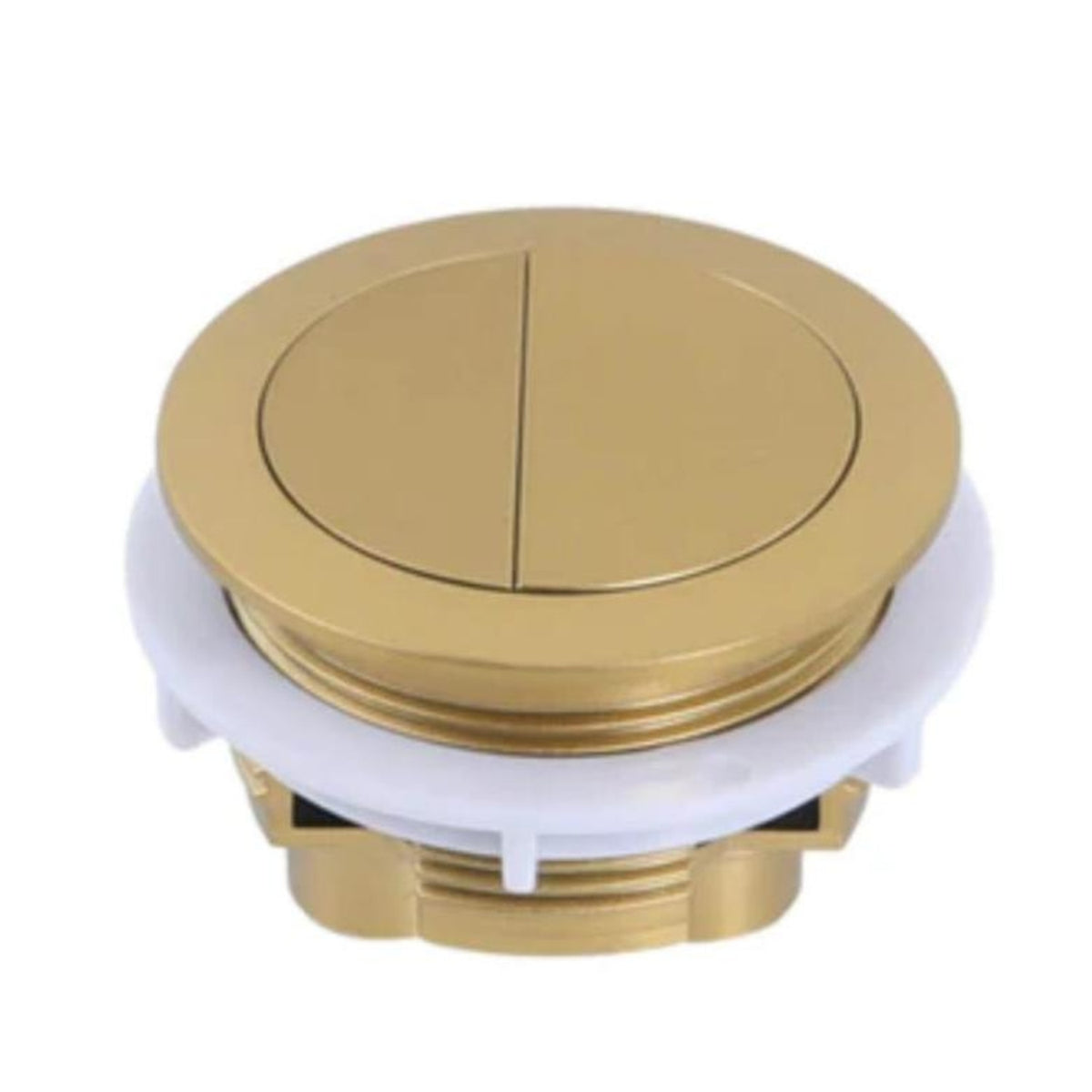 Mercio-Back to wall Round Cistern Button-Brushed Gold
