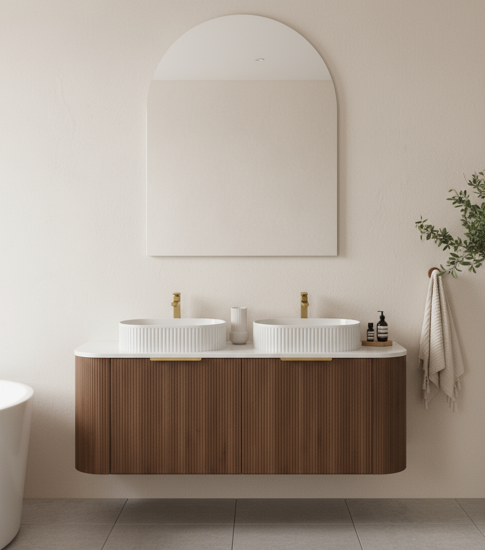 CETO ARTIS-S Wall Hung Vanity Walnut