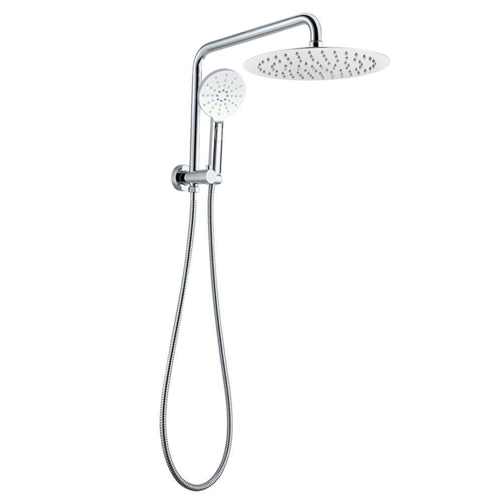 10'' Round Shower Station Top Water Inlet - Chrome