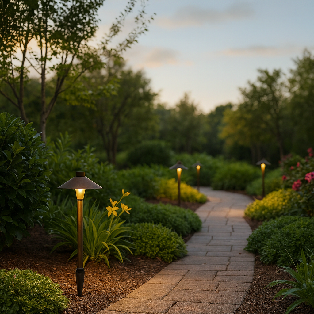 COOLIE: Exterior Coolie Rustic Brass / Matte Black Spike Lights IP54
