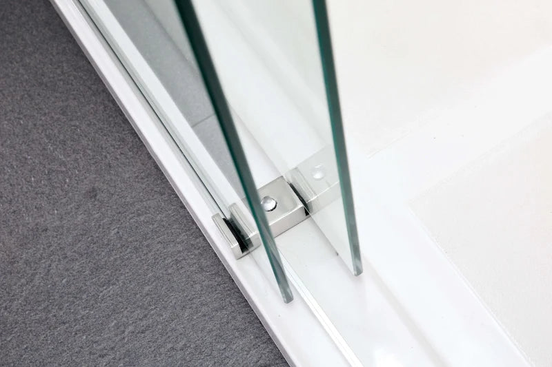 COVEY Wall To Wall Frameless Double Sliding Door Shower Screen (By-pass Sliding Door)