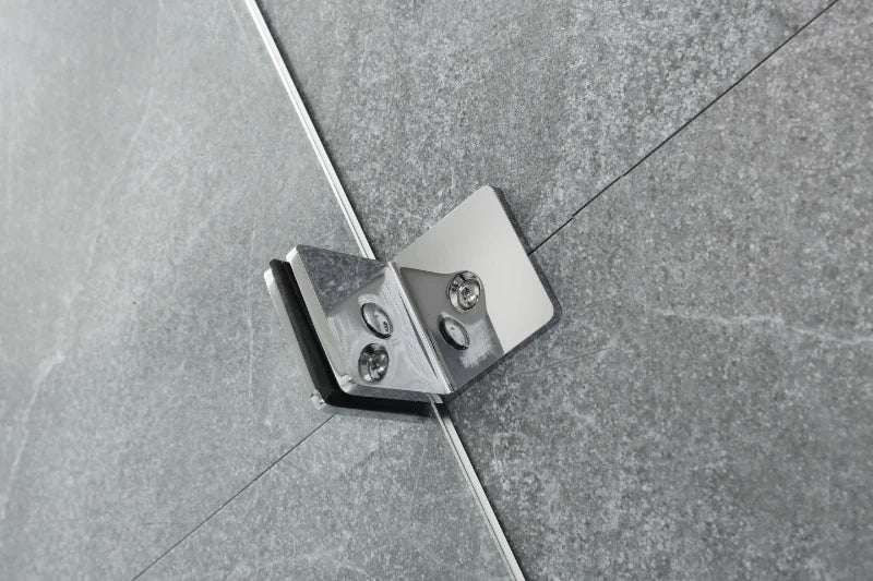 COVEY Wall To Wall Diamond Frameless Pivot Hinge Door Shower Screen