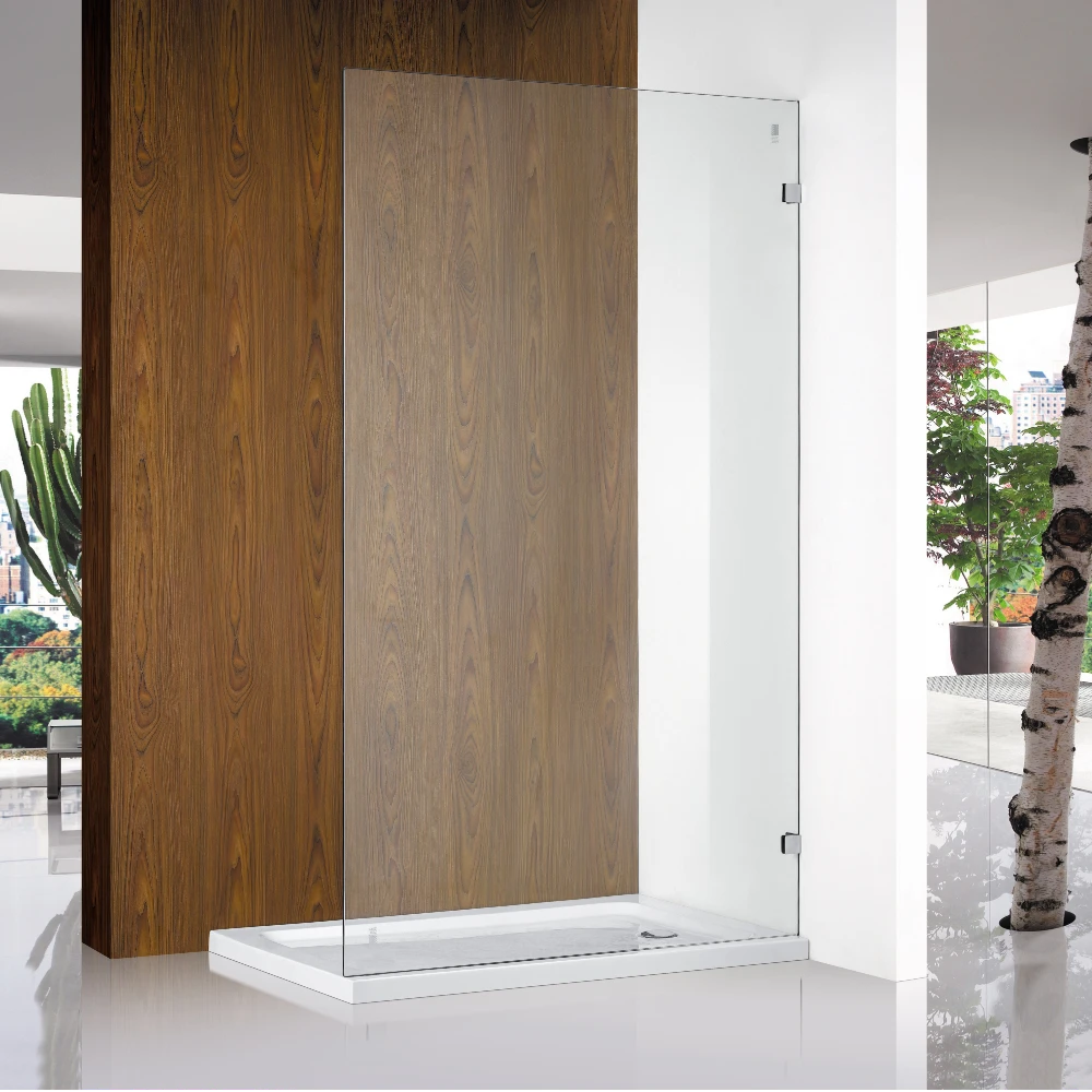 COVEY Frameless Walk-in Single Panel Clear Shower Screen