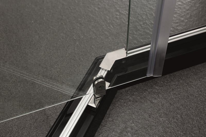 COVEY Semi-Framed Pivot Door Diamond Shower Screen