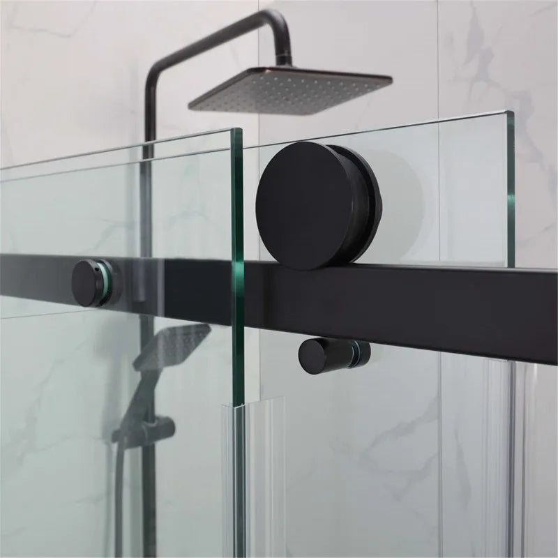 COVEY Wall to Wall Frameless Single Sliding Door Bathtub Screen