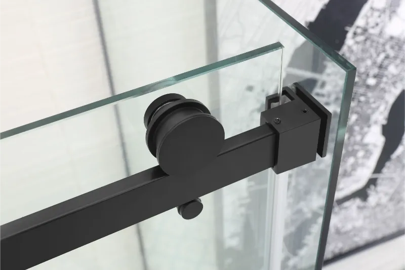 COVEY Wall to Wall Frameless Single Sliding Door Bathtub Screen