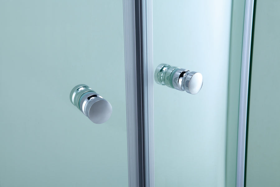 COVEY Wall To Wall Semi-Framed Curved Sliding Door Shower Screen