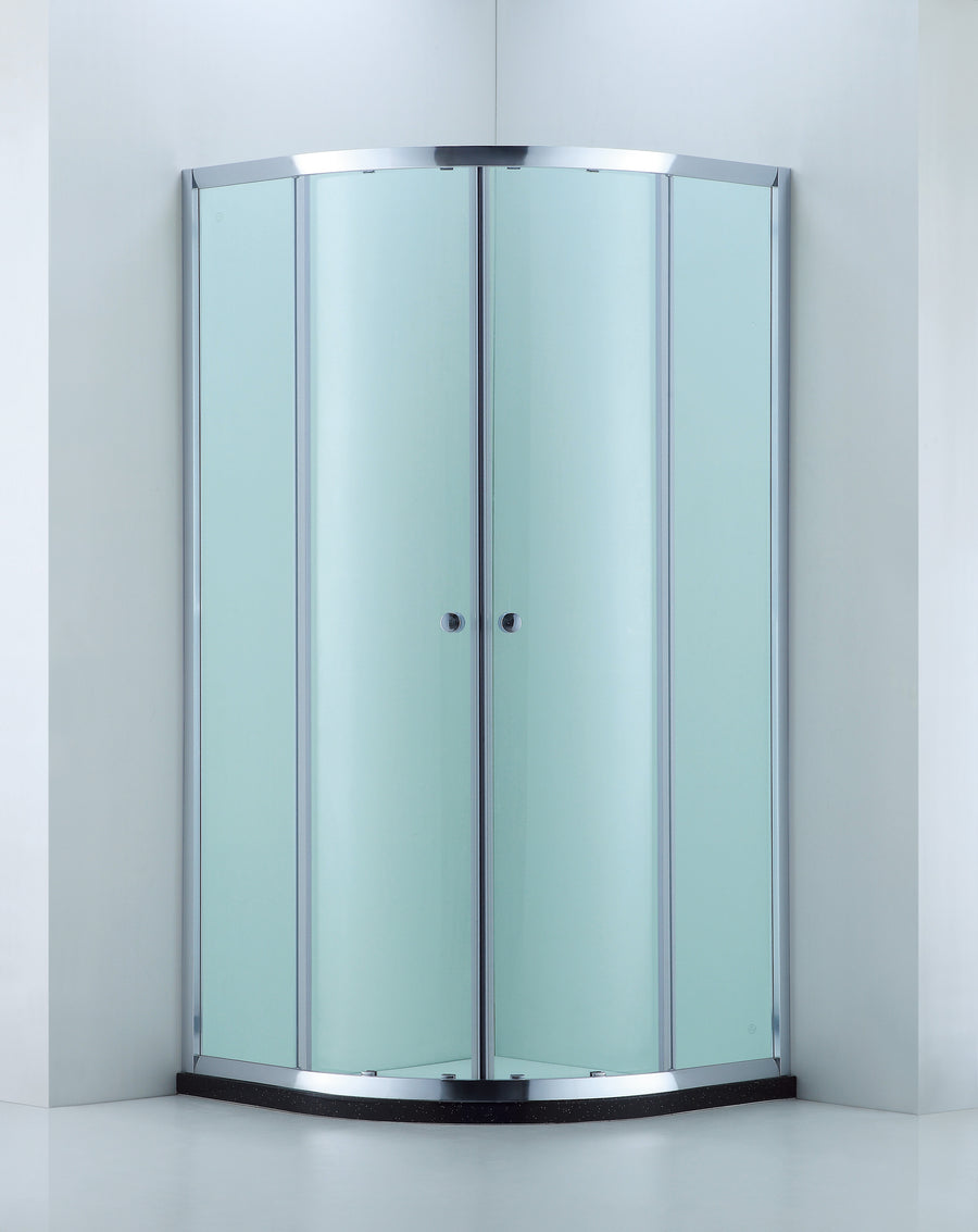 COVEY Wall To Wall Semi-Framed Curved Sliding Door Shower Screen