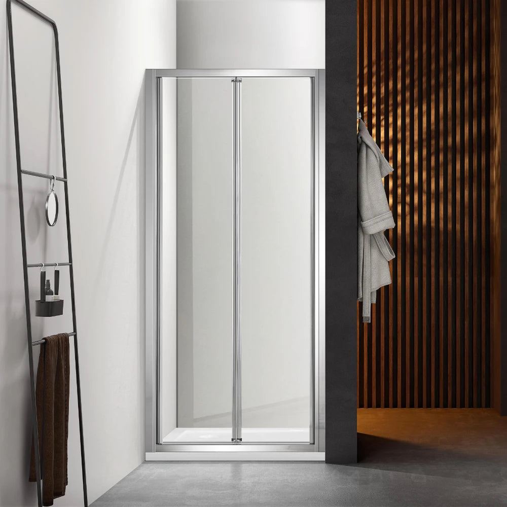 COVEY Wall to Wall Full Frame Bi-Fold Swing Door Shower Screen