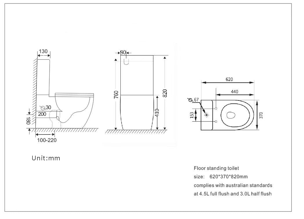 Cera Rimless Back To Wall Toilet Suite (Gloss White)