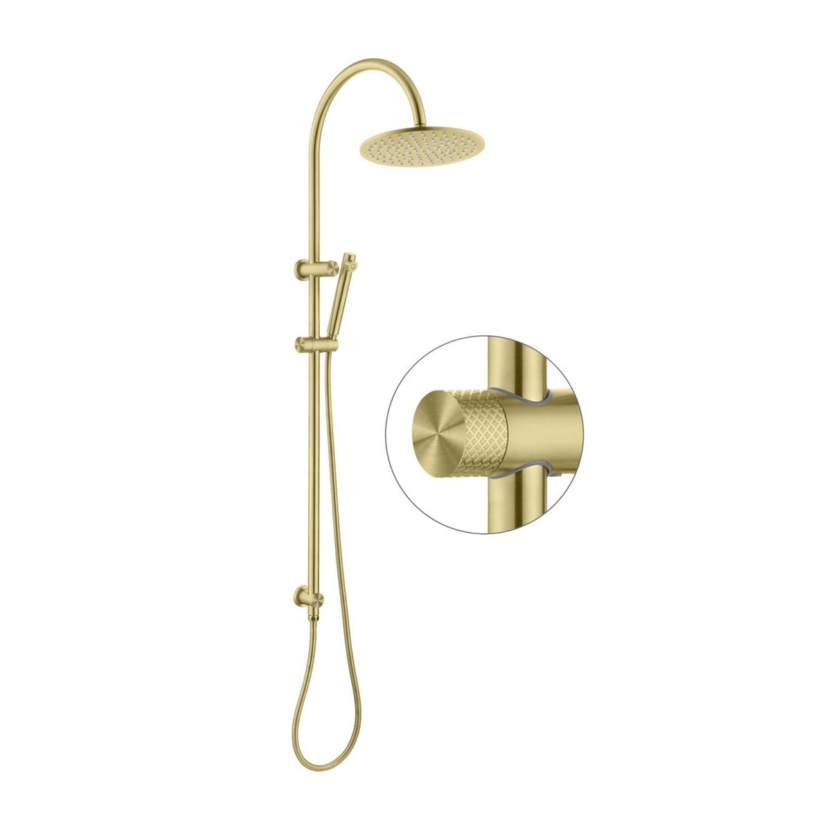 Celine Twin Shower Combo Brushed Gold