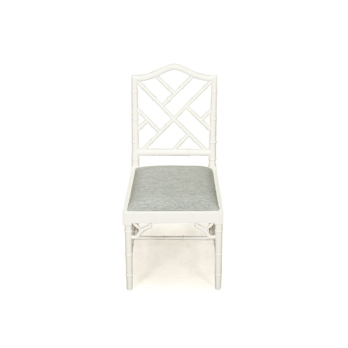 Chester Mahogany Dining Chair - White with Duck Egg Fabric