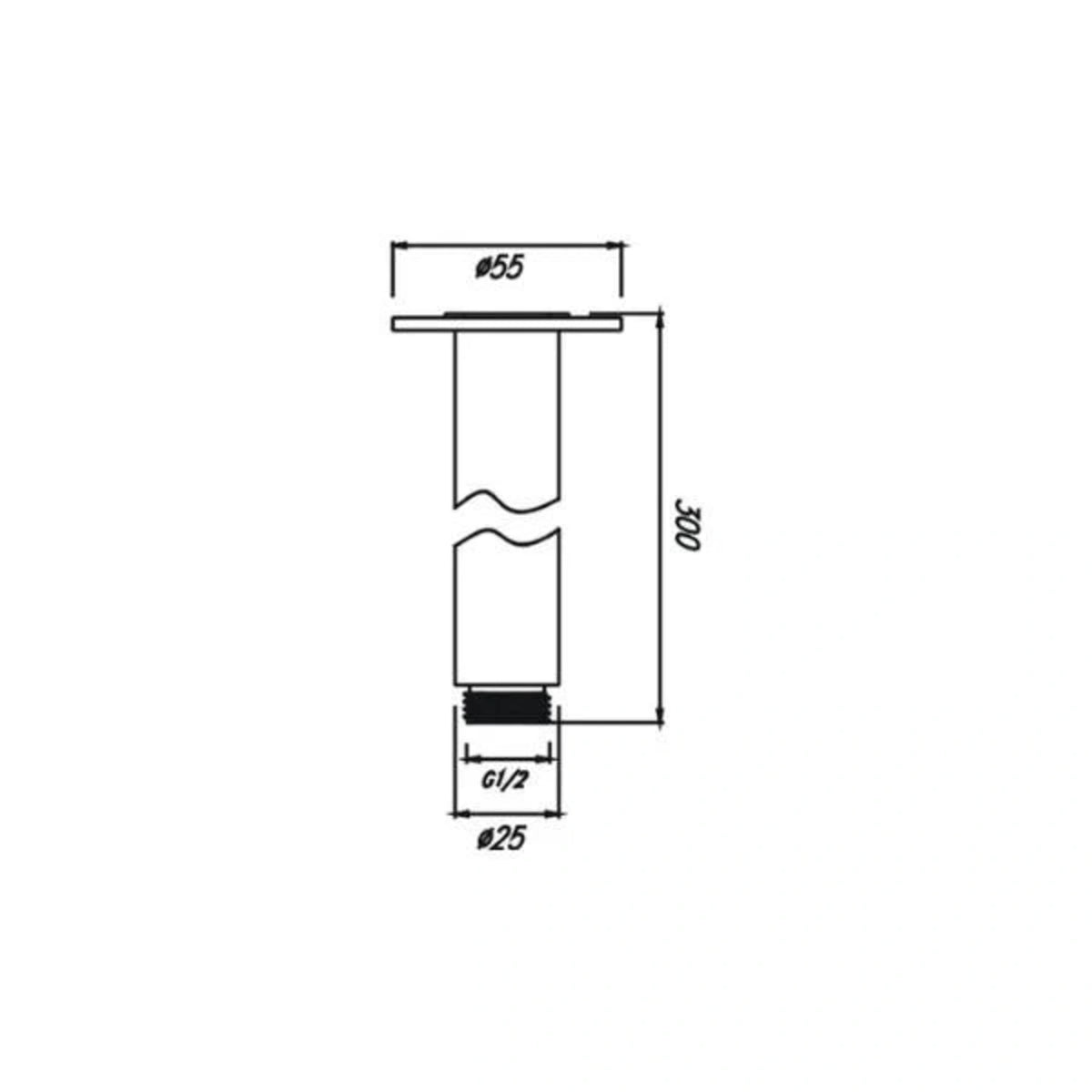 Chris Ceiling Shower Arm 100/200/300/400mm