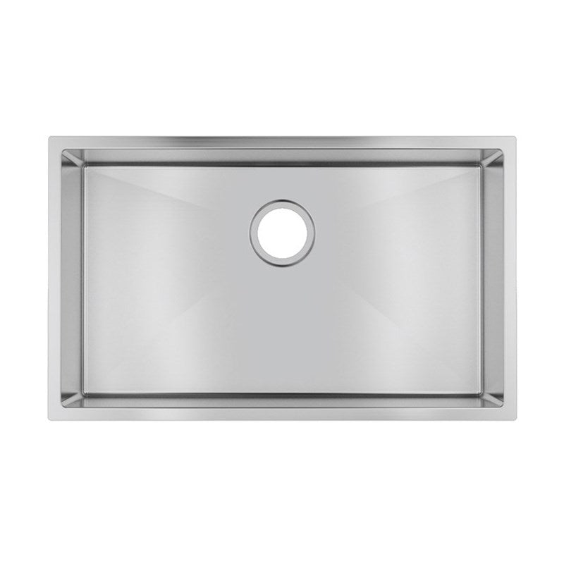 Chrome Stainless Steel Single Bowl Kitchen Sink 762x457x254mm