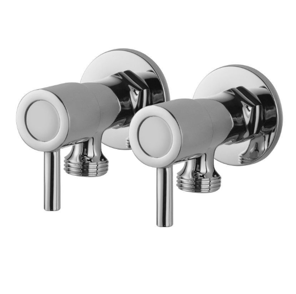 BLAZE Round 1/4 Turn Washing Machine Taps One Pair (Chrome)