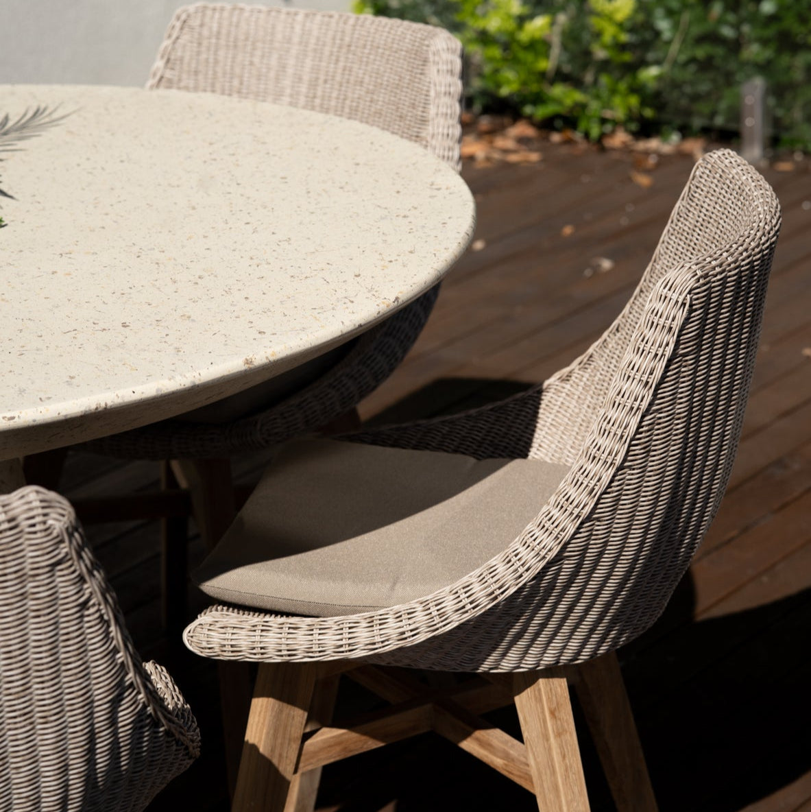 Clara Stone Resin Dining Table – 1.3m