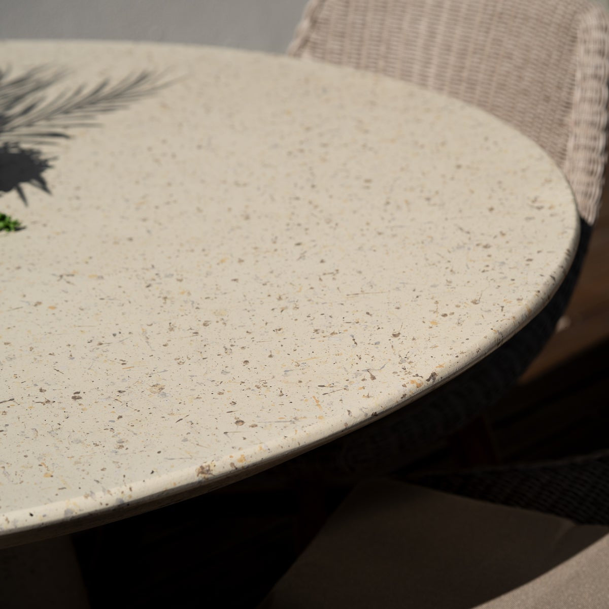 Clara Stone Resin Dining Table – 1.3m