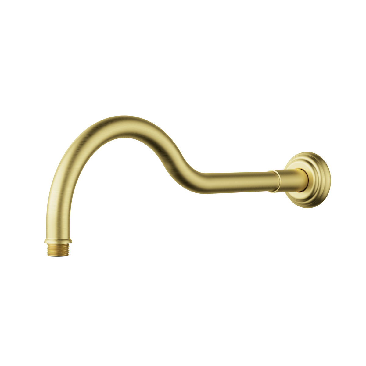 Clasico Shower Arm Horizontal 400mm Brushed Gold
