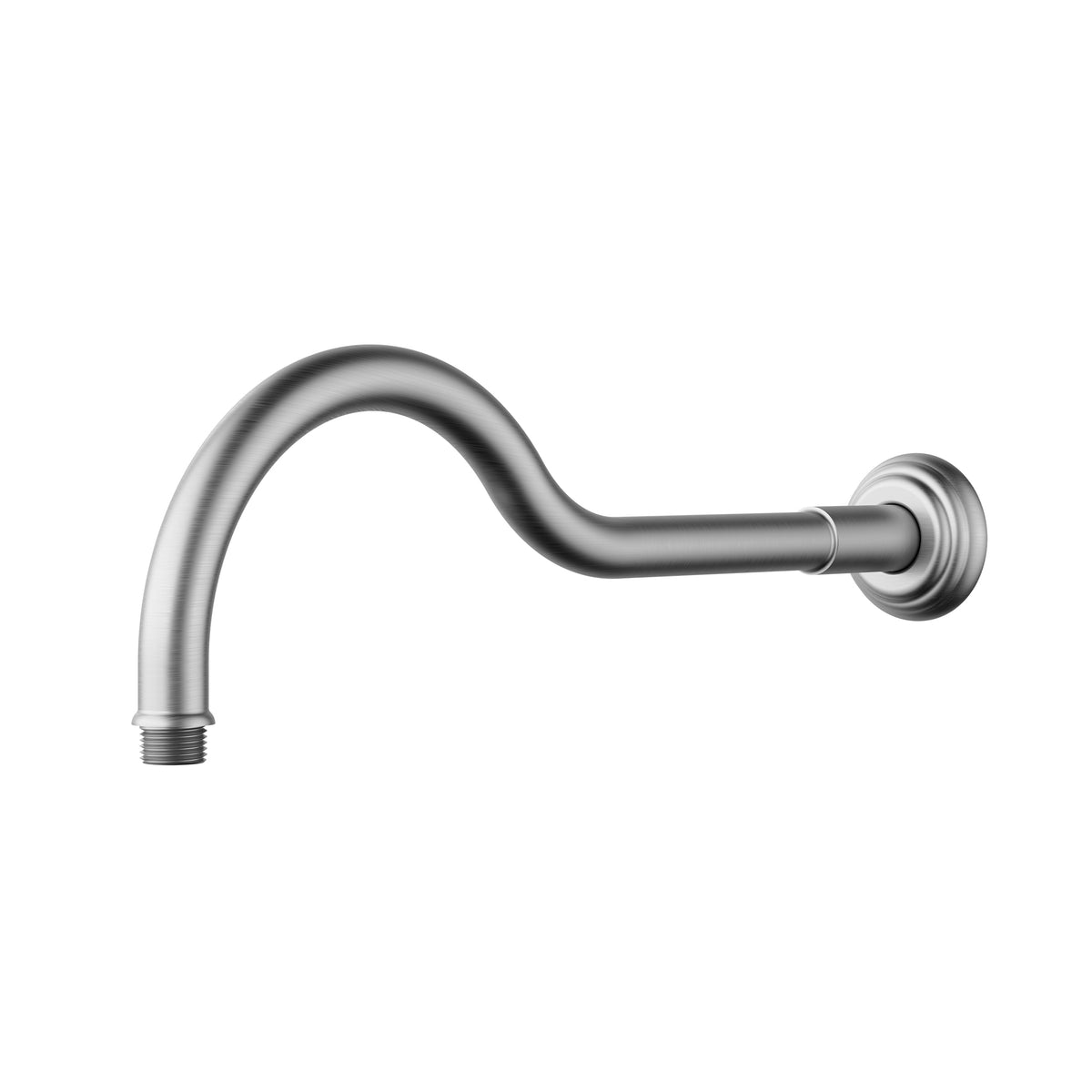 Clasico Shower Arm Horizontal 400mm Brushed Nickel