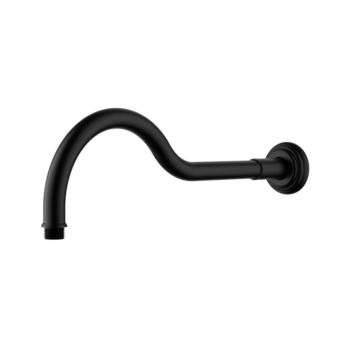 Clasico Shower Arm Horizontal 400mm Matte Black