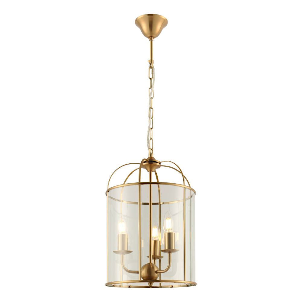 Clovelly 3 Light Pendant Gold