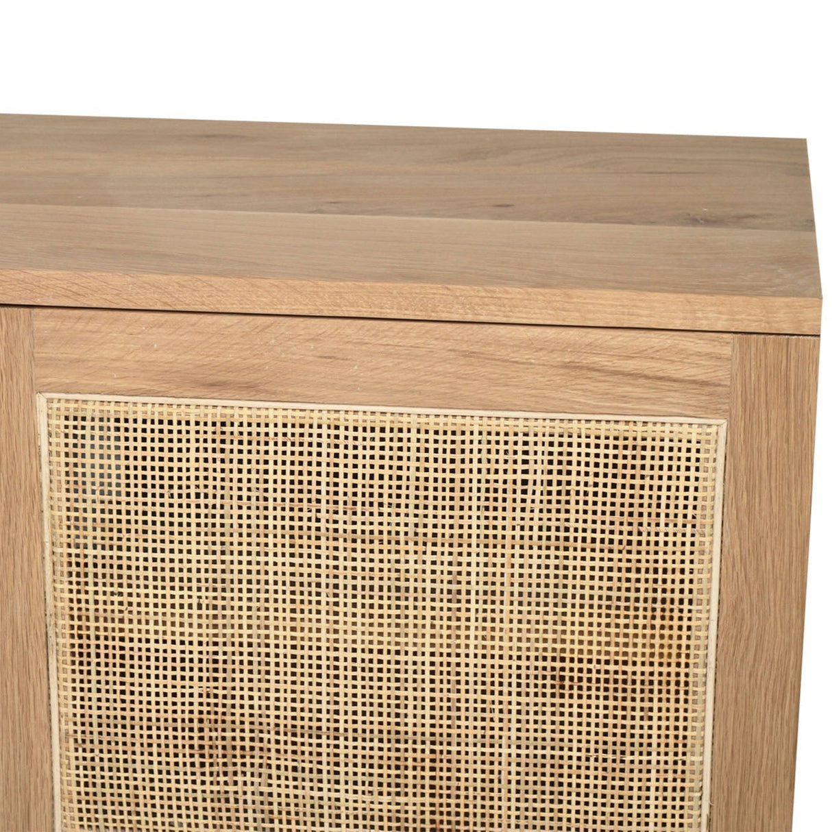Clover American Oak Entertainment Unit – Six Door – Natural 3m