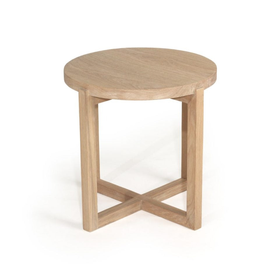 Clover American Oak Side Table – 0.5m