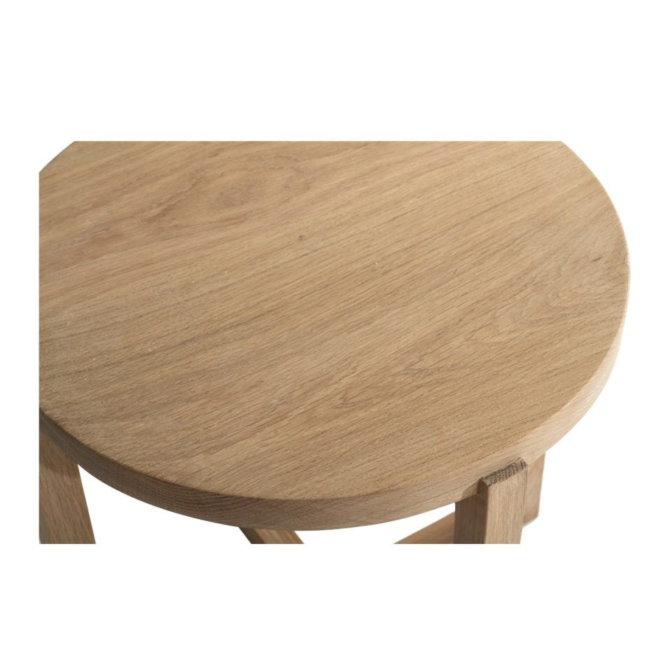 Clover American Oak Side Table – 0.5m