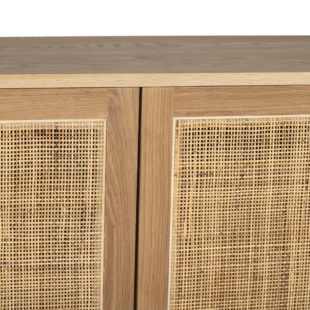 Clover American Oak Six Door Sideboard – Natural – 0.8m