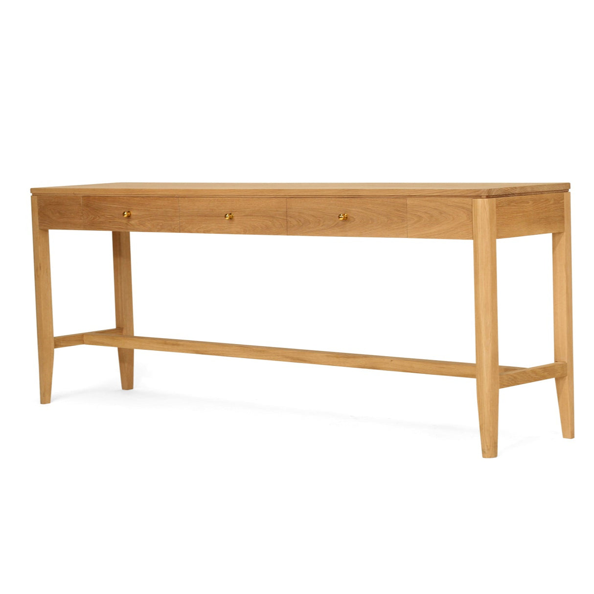 Cora American Oak Console Table – 3 Drawer - 2.1m