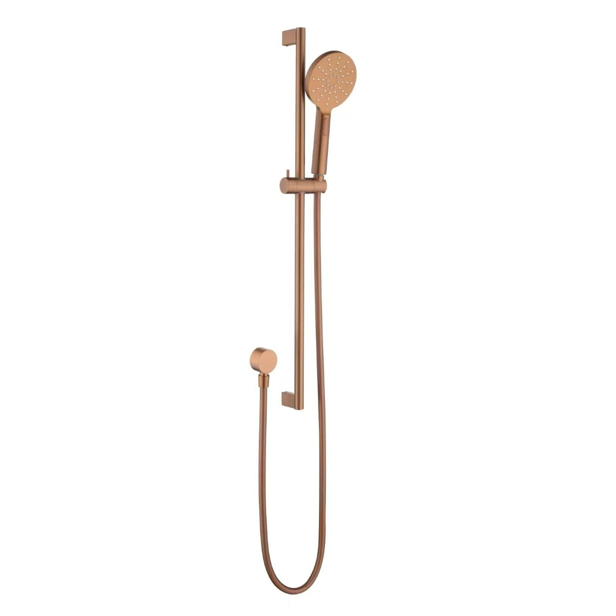 Cora Round Sliding Shower Set Brushde Copper