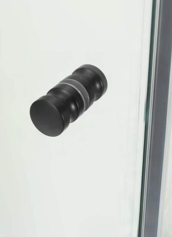COVEY Wall To Wall L-Shape Square Frameless Pivot Hinge Door Shower Screen