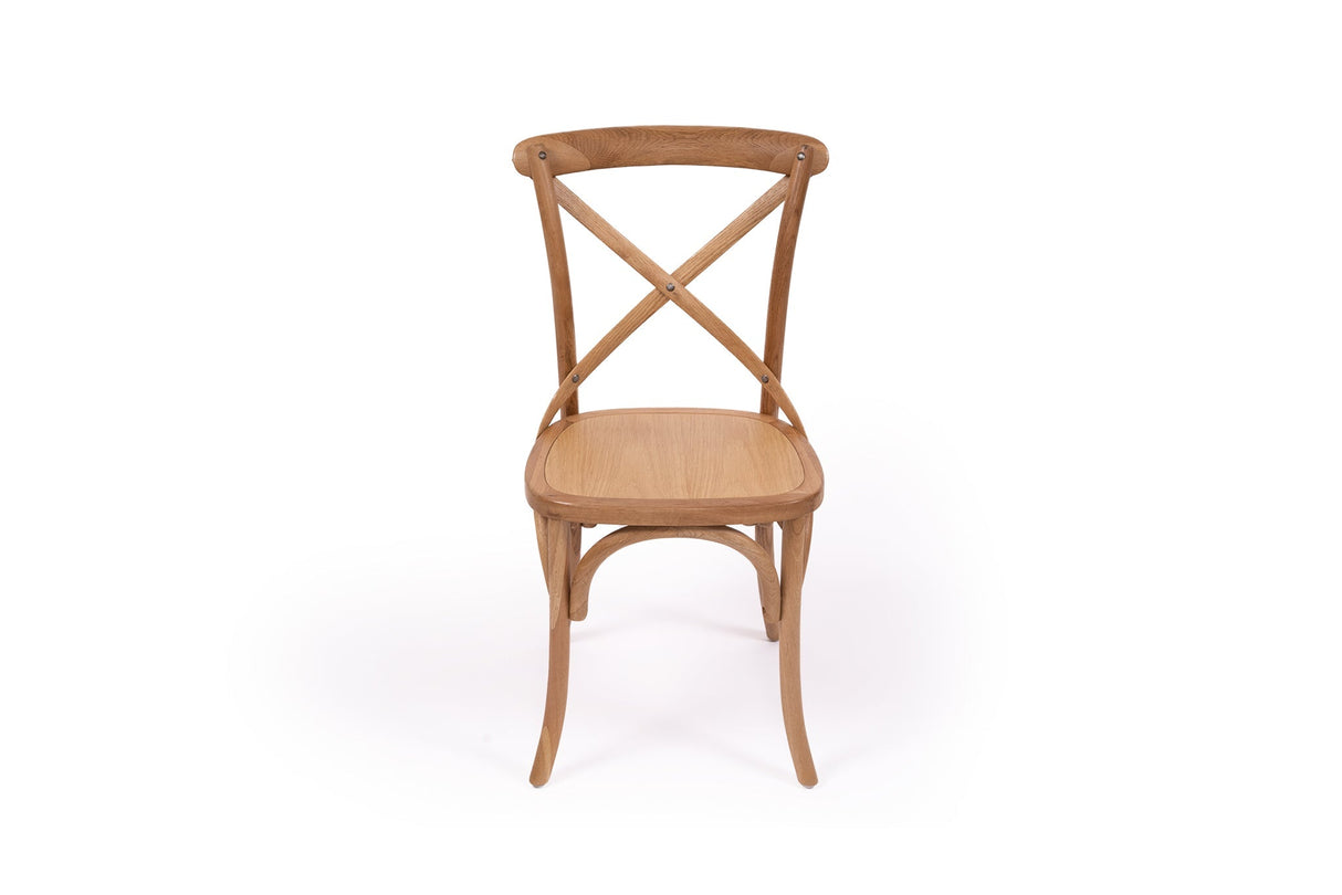 Crossley Back Natural Oak Dining Chair - Timber Seat