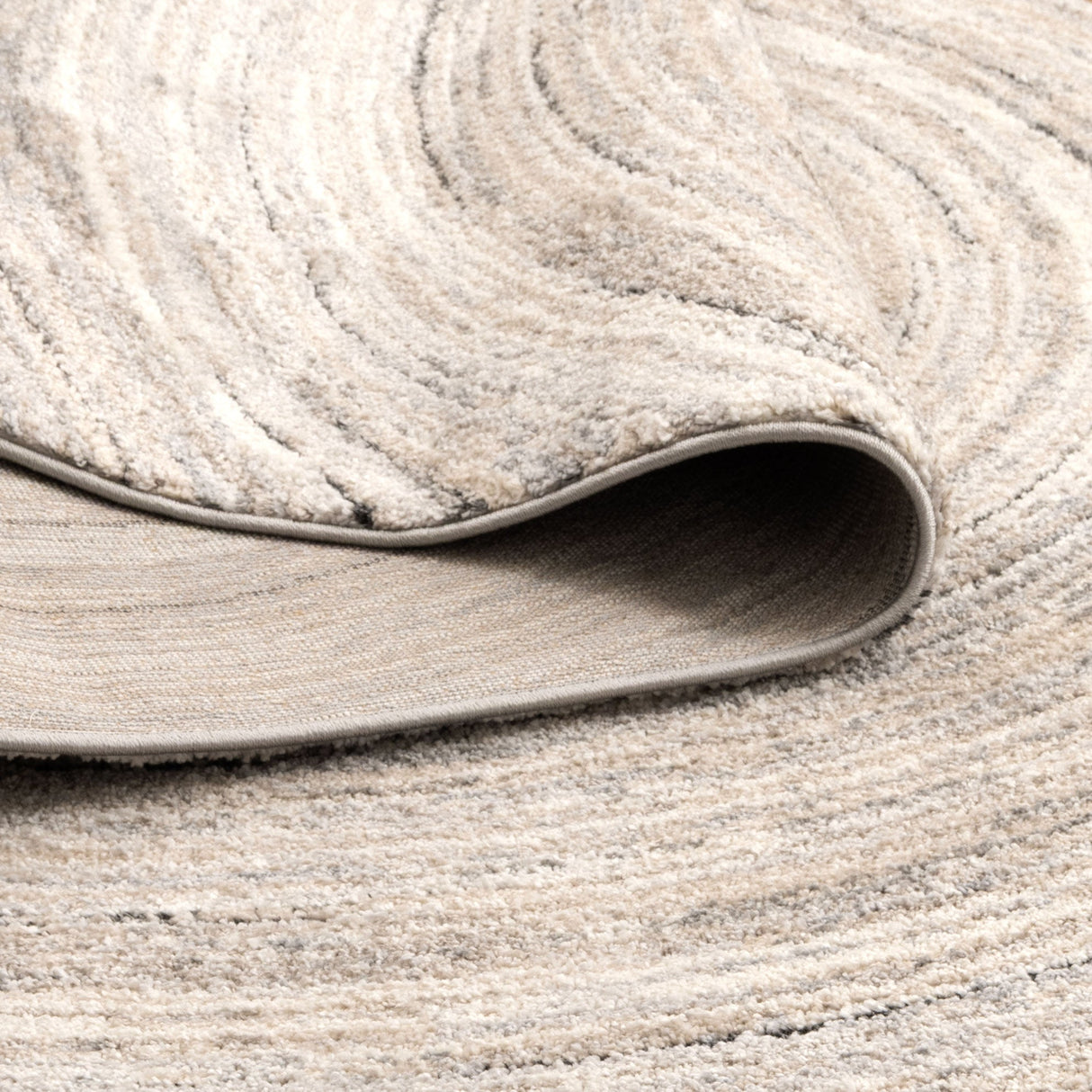 Dorado Modern Ripple Grey Beige Rug