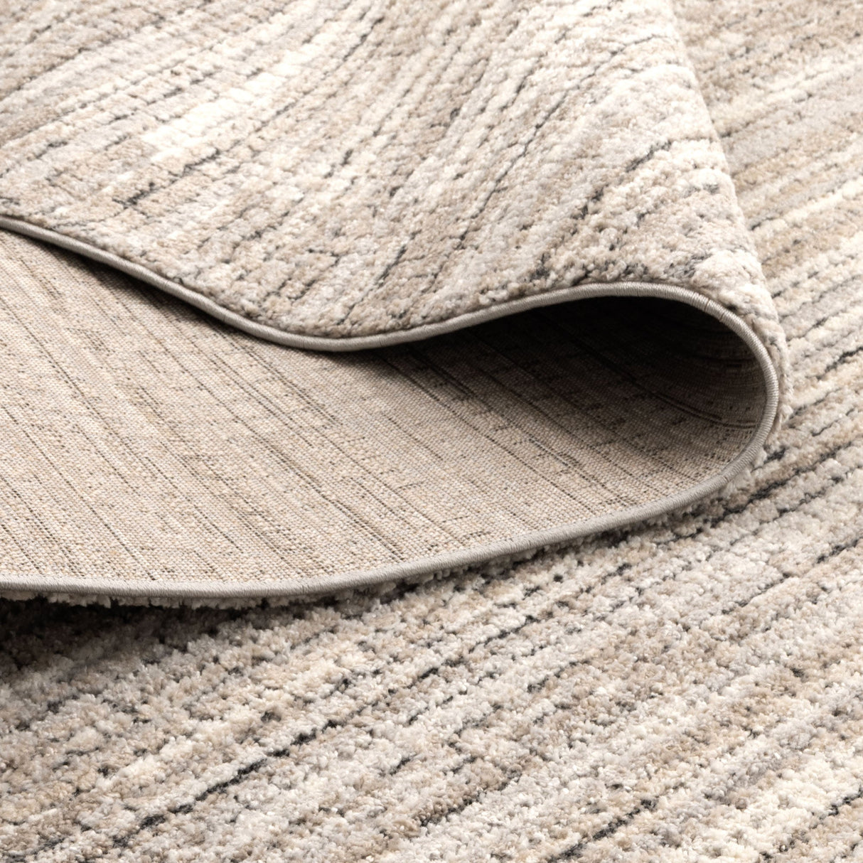Dorado Textured Look Border Grey Beige Rug