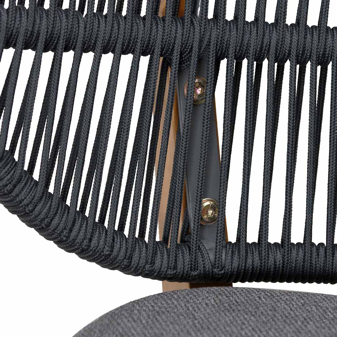 Calibre CDC6721-EM Outdoor Dining Chair - Anthracite Grey Cushion (Set of 2)