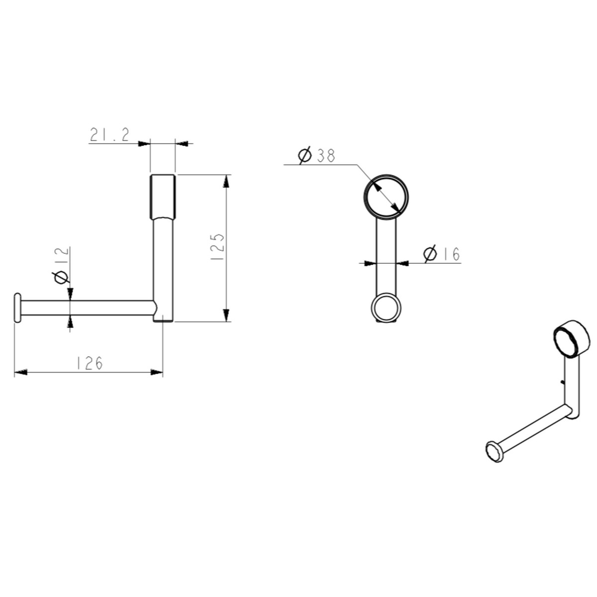 Mica Care Addon - Toilet Roll Holder